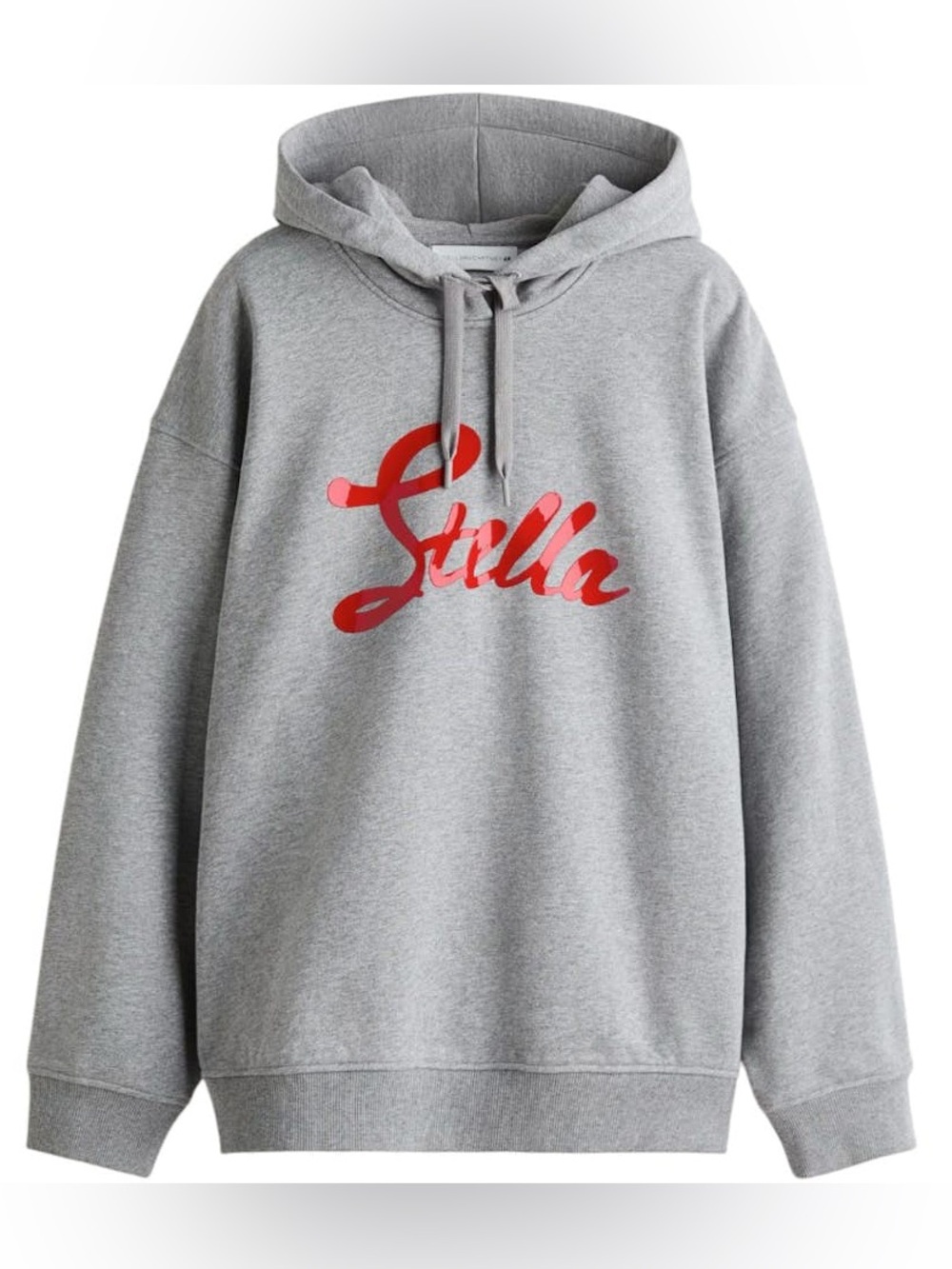 Stella McCartney X H&M Collaboration Gray Hoodie with Red Detail XL
